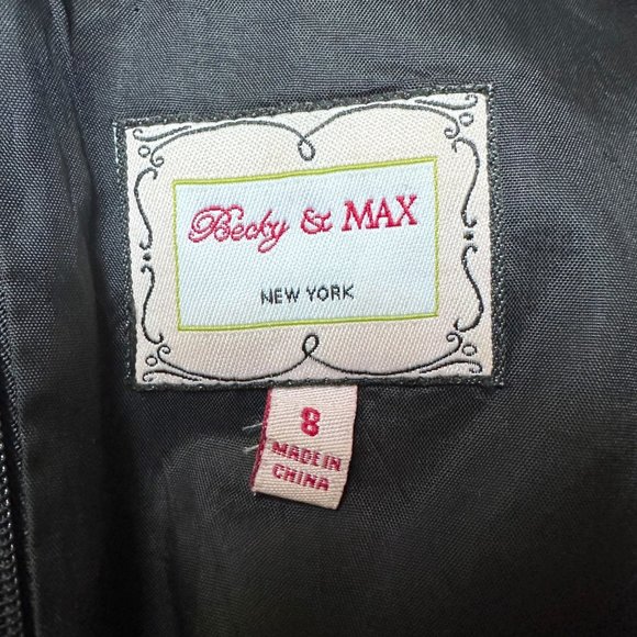 Becky & Max Black and Purple Floral Dress | 8 - Picture 6 of 8